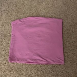 2 Brandy Melville tube tops (pink & white)